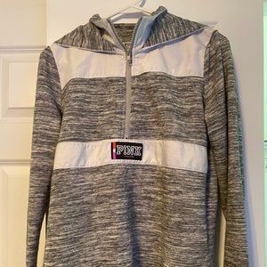 Victoria Secret PINK half zip up with hood!
